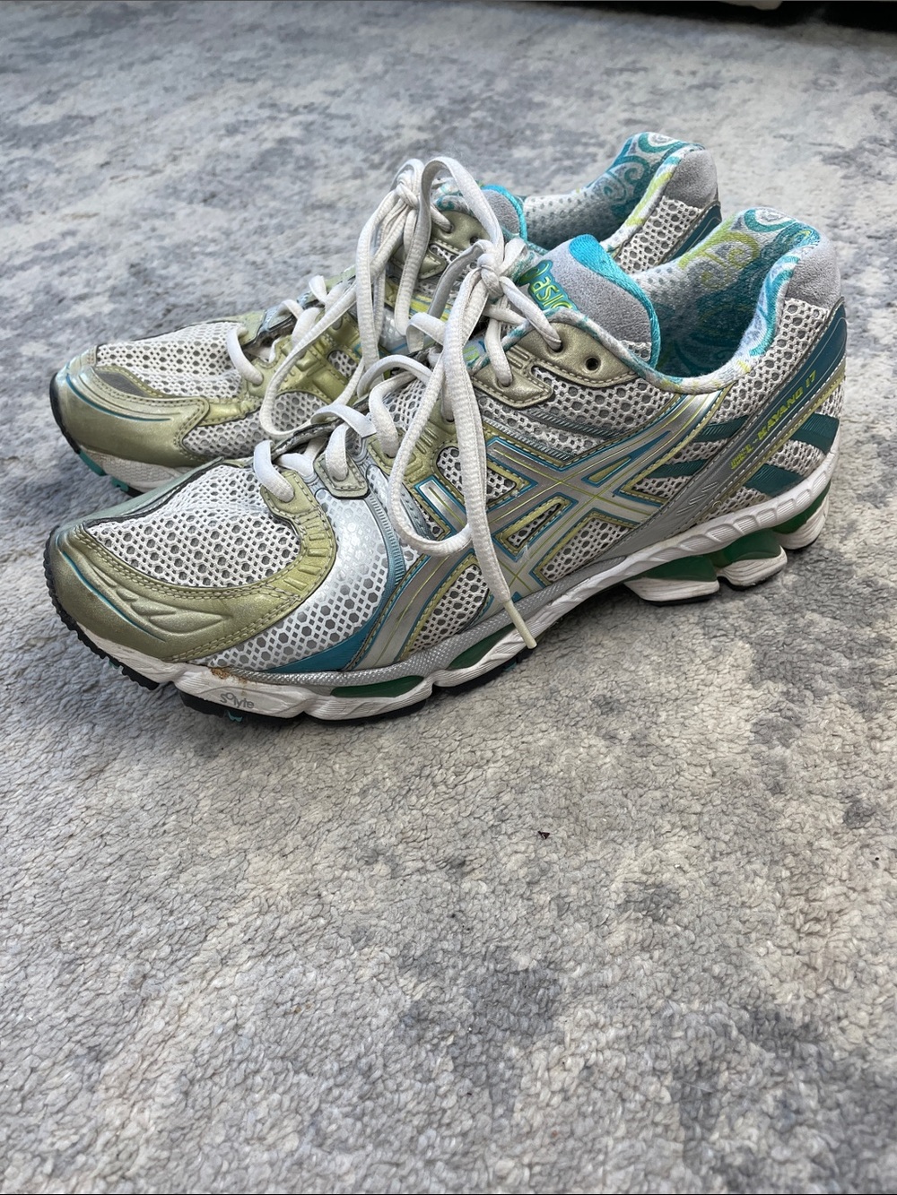 Asics Gel Kayano 17 Running Shoes Sneakers Low Top Sz 9.5